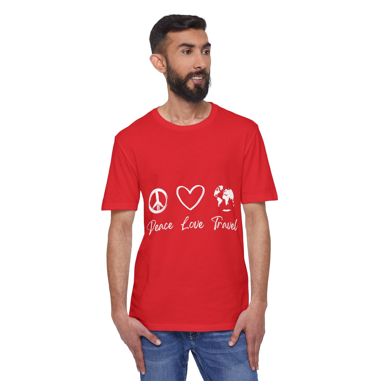 Peace Love Travel Unisex District® Re-Tee®