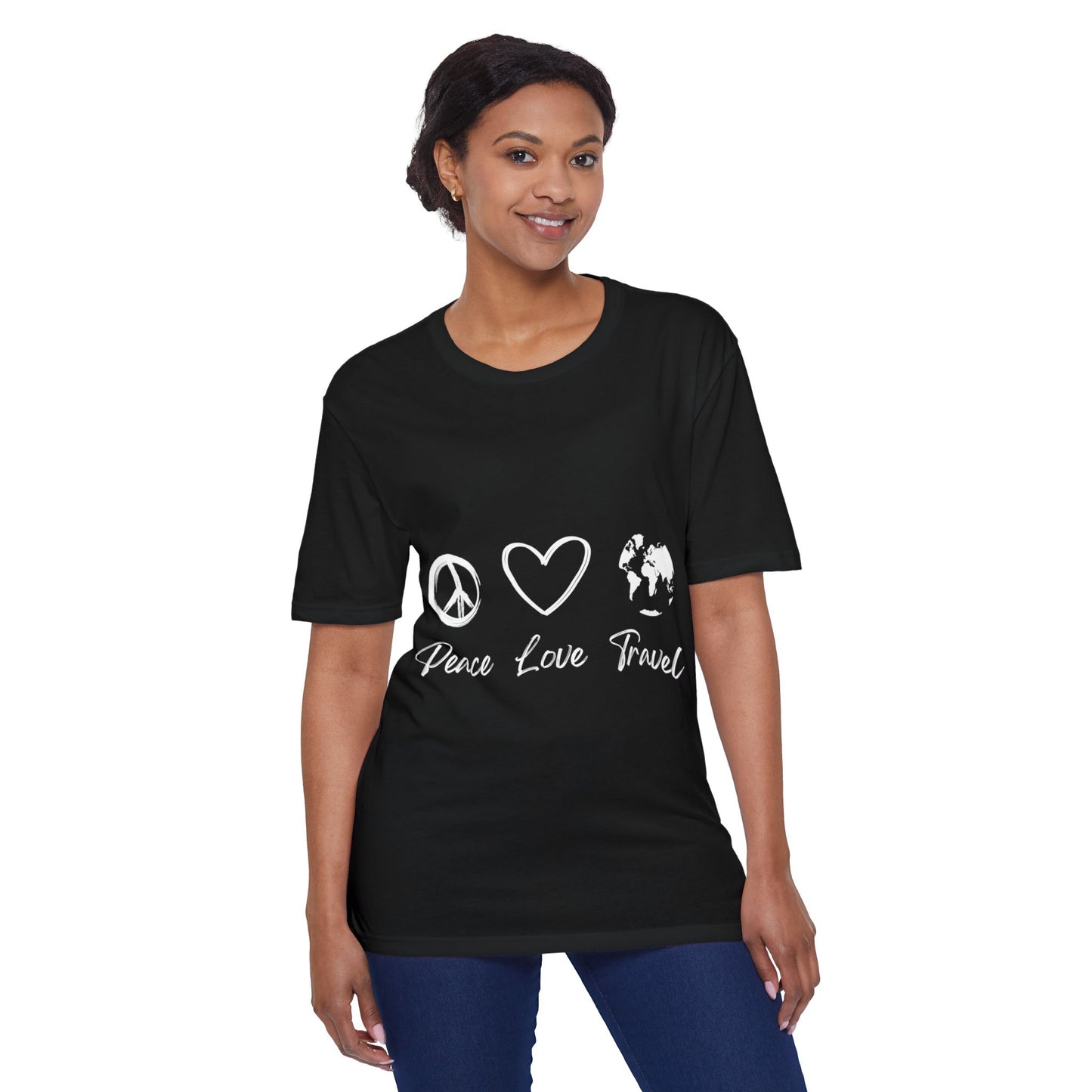 Peace Love Travel Unisex District® Re-Tee®