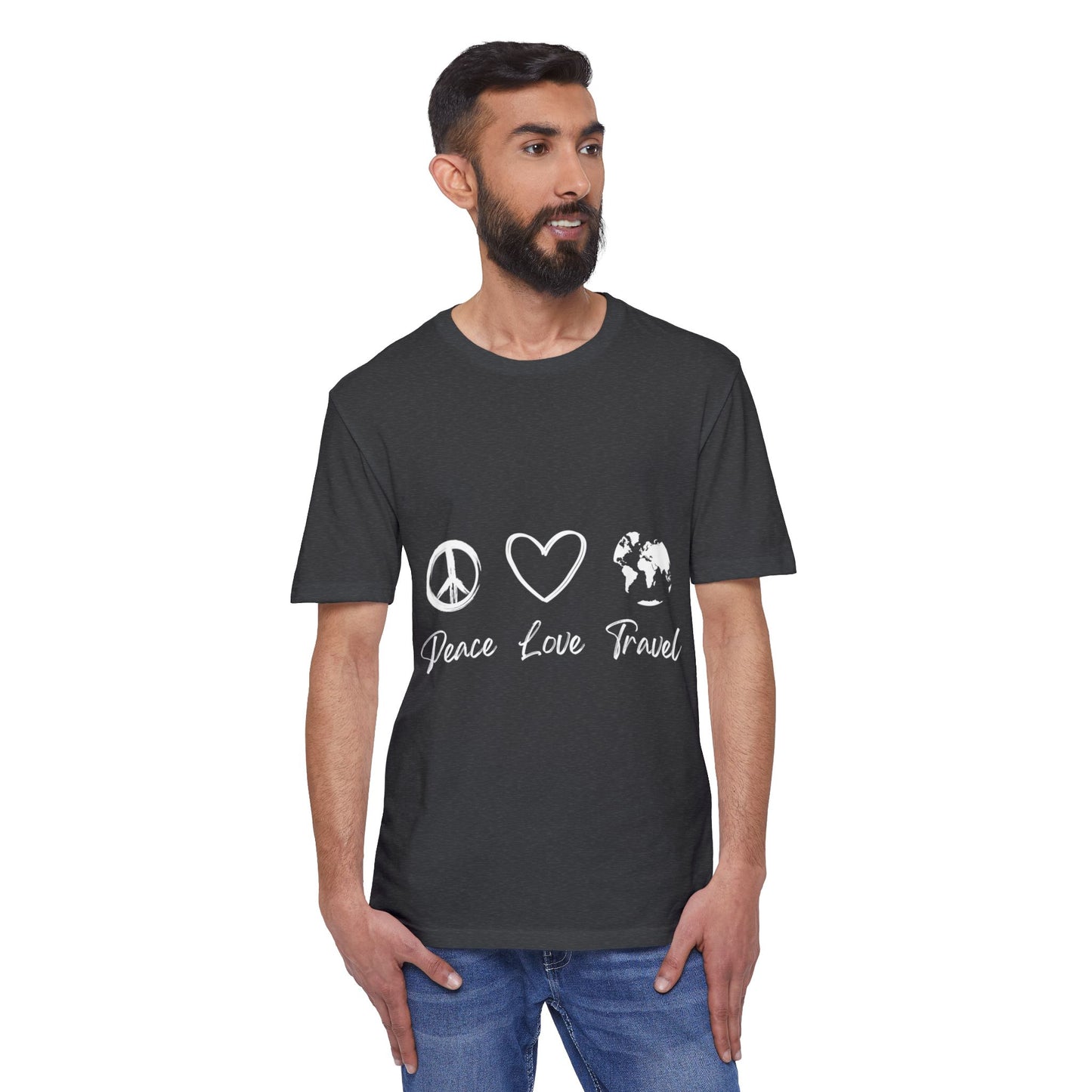 Peace Love Travel Unisex District® Re-Tee®