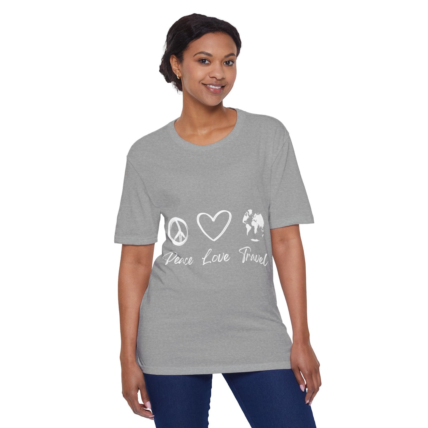 Peace Love Travel Unisex District® Re-Tee®