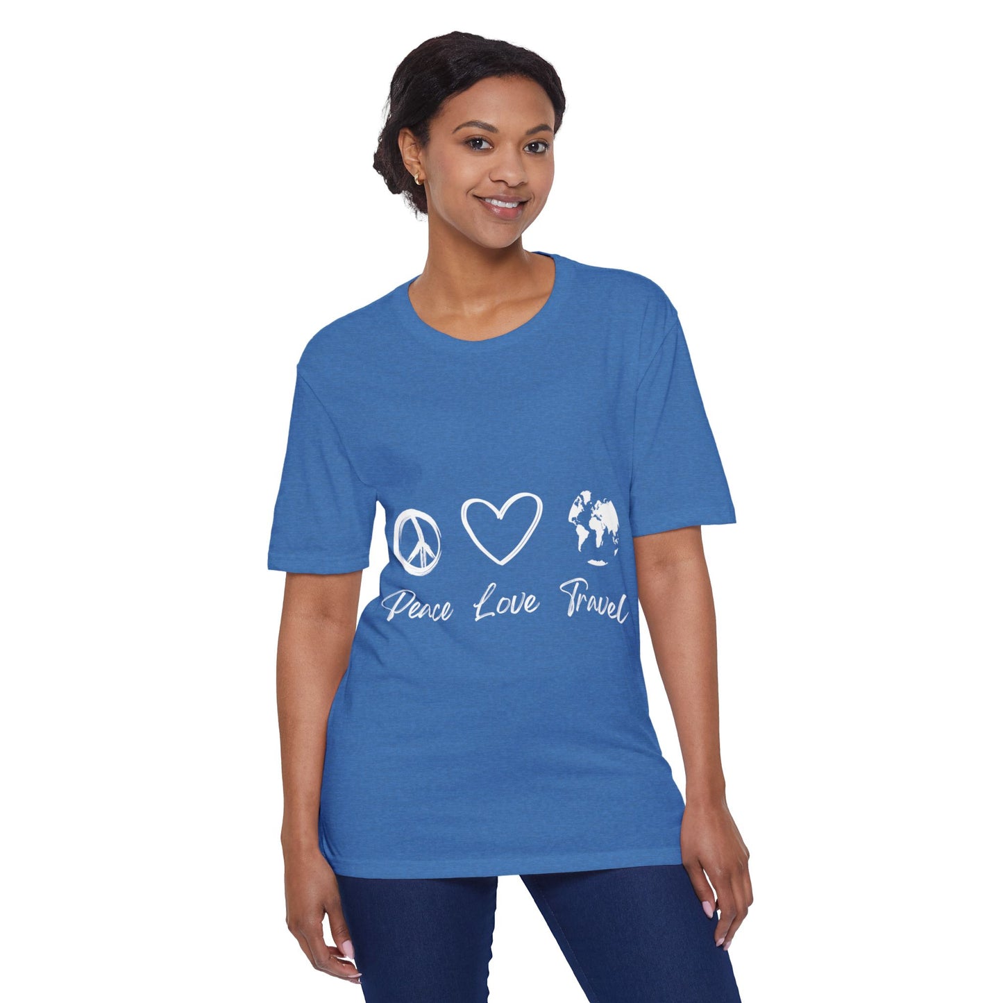 Peace Love Travel Unisex District® Re-Tee®