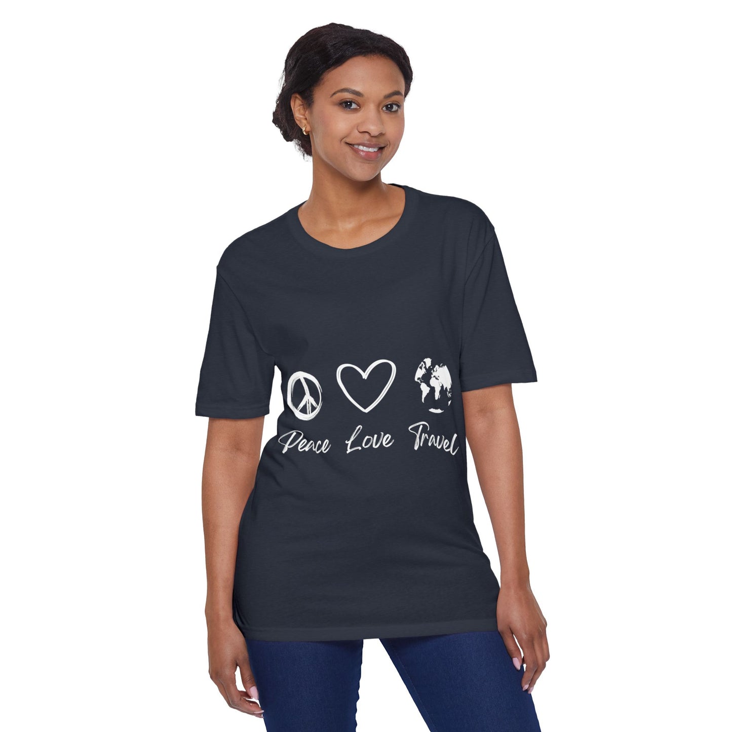 Peace Love Travel Unisex District® Re-Tee®