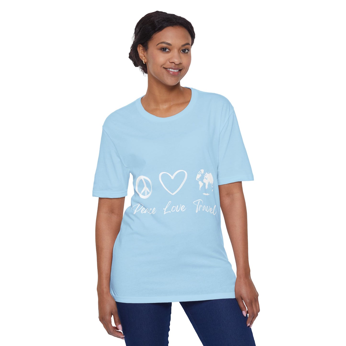 Peace Love Travel Unisex District® Re-Tee®