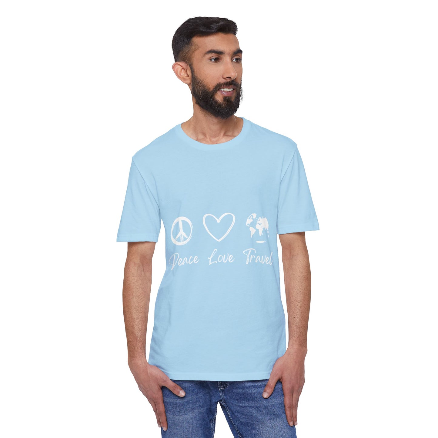 Peace Love Travel Unisex District® Re-Tee®