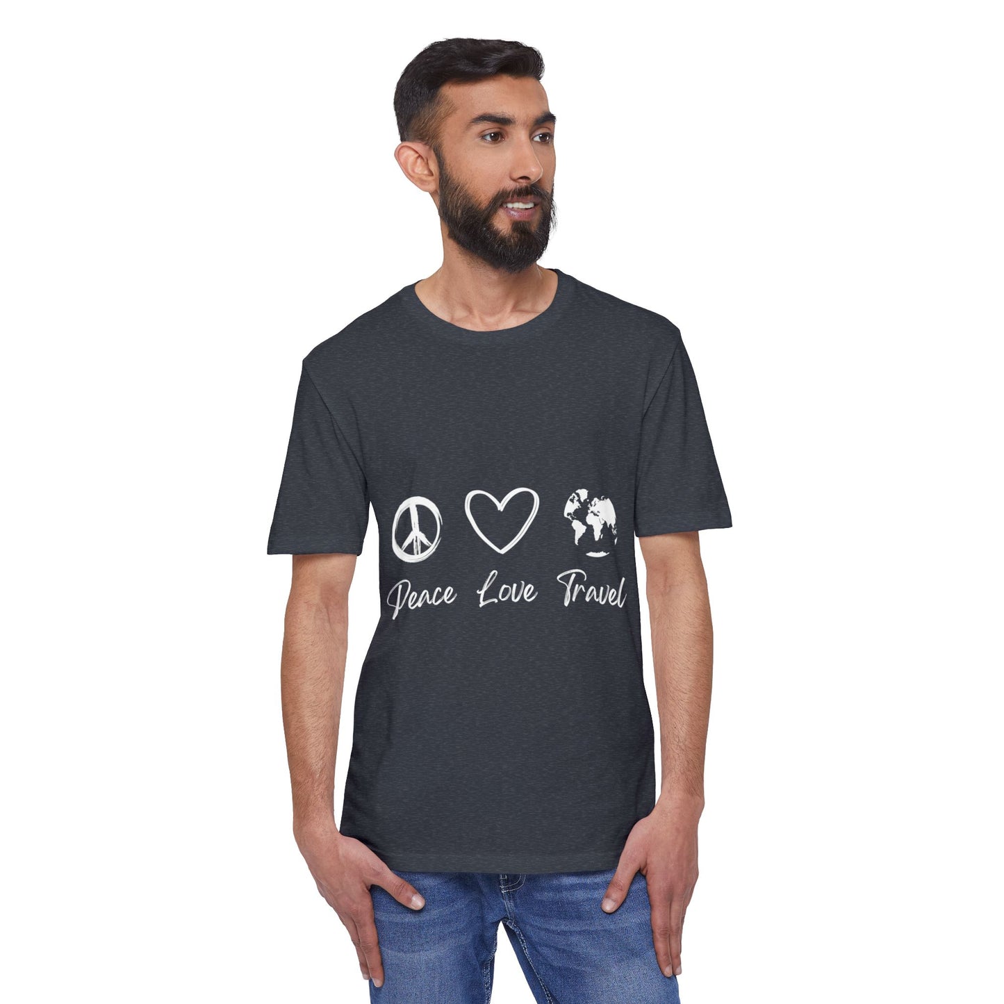 Peace Love Travel Unisex District® Re-Tee®