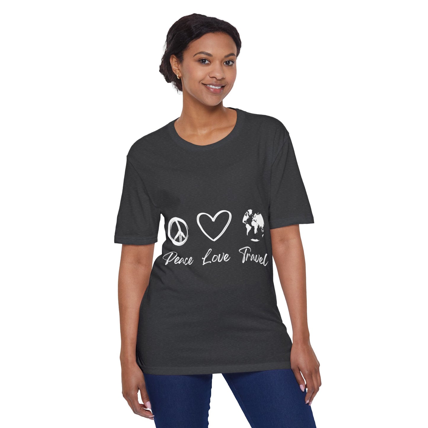 Peace Love Travel Unisex District® Re-Tee®
