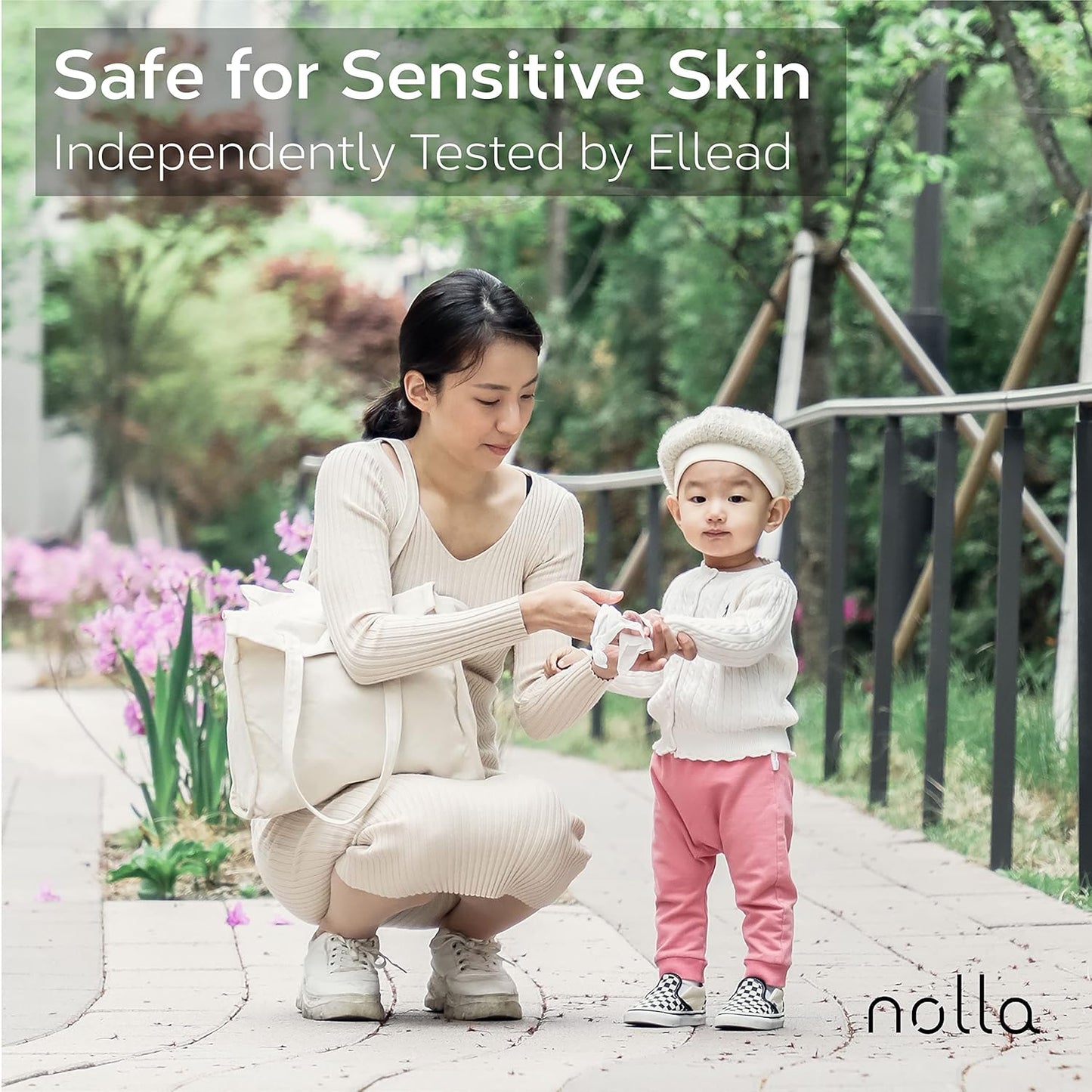 Nolla Flushable Wipes, 100% Plant-Based, Plastic-Free and Biodegradable