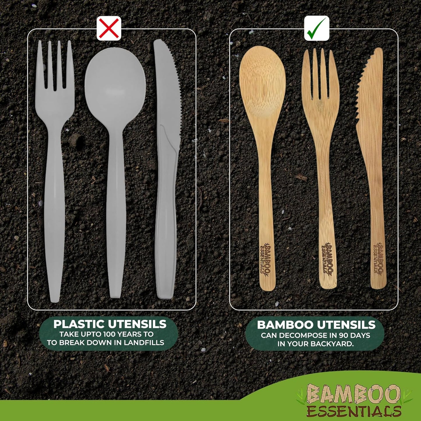 Travel Utensils with Case Set Fork, Knife, Spoon, Chopsticks, Straw, Straw-cleaning brush