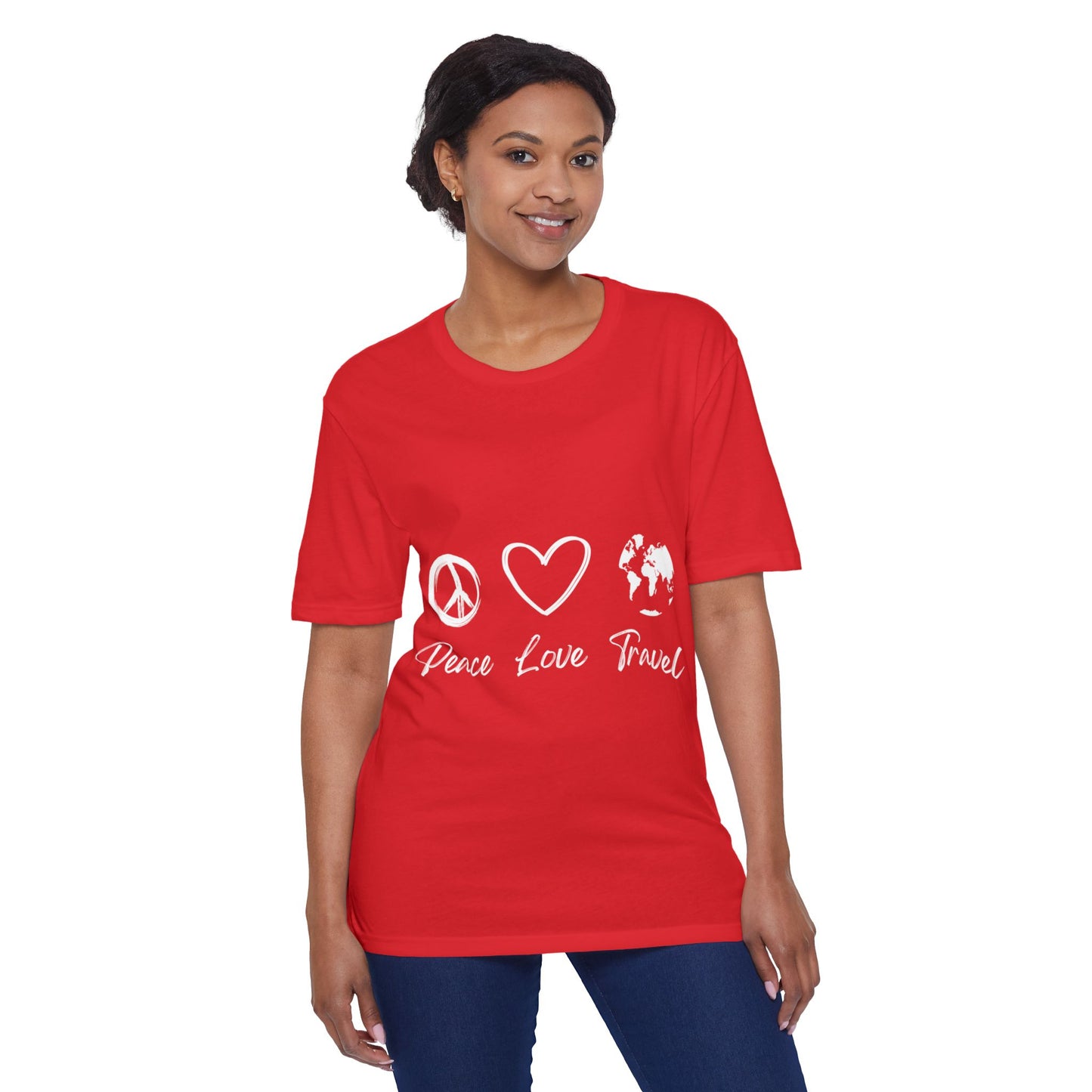 Peace Love Travel Unisex District® Re-Tee®
